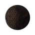 Round Wooden Wall Hook with Brass Inlay
